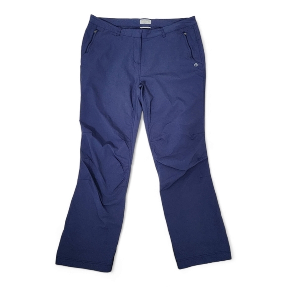 CRAGHOPPERS Womens Kiwi Pro Stretch Trousers hiking pants size 14 blue - Picture 1 of 12
